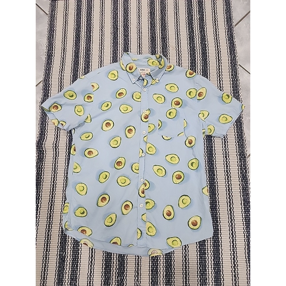 Urban Pipeline Ultimate Shirt Button Up with Avocado Pattern Size Medium